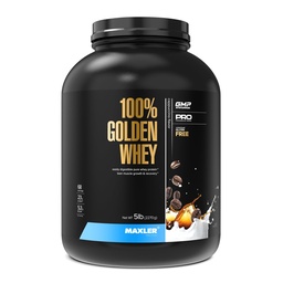Maxler 100% Golden Whey Protein - 23g of Protein per Serving - Whey Protein Powder for Pre Post Workout - Fast-Absorbing Whey Concentrate, Isolate & Hydrolysate Blend - Cappuccino 5 lb