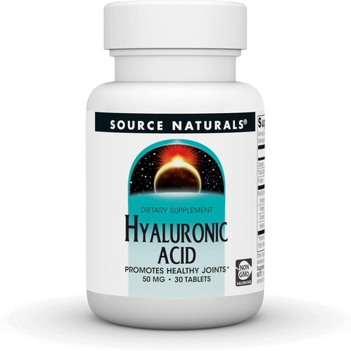[BRSWIYQCPIFBA2DY] Source Naturals Hyaluronic Acid, 50mg, 30 Tablets