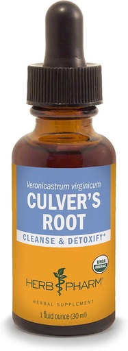 [BRSWIY37AEDAE2QZ] Herb Pharm Certified Organic Culver Root folyékony kivonat tisztításra és méregtelenítésre - 1 Ounce