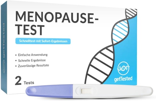 [BRSROAAYOABQE2D7] GetTested at-Home Ménopause Test Kit – Test privé, rapide de périménopause et indicateur de stade de la ménopause – Kit de test pré-ménopause pratique et fiable chez les femmes