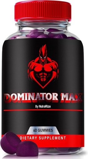 [BRSRAGQ7BFYG2ETB] Dominator Max Gummies for Men, Official Dominator Maxx Formula for Muscle Support & Overall Health, All-Natural Male Performance, Energy & Endurance, Premium DominatorMax Reviews (60 Gummies)