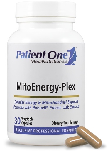 [BRSRAGAZBUBGK3DK] Patient One MitoEnergy-Plex | Supplement to Support Energy Levels and Combat Fatigue | with French Oak Extract, Ashwagandha and Panax Ginseng | 30 Capsules