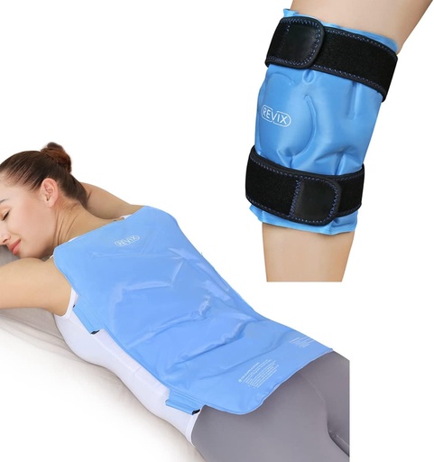 [BRSW2A32BZ5BY3T4] REVIX Ice Pack for Knee & Back Pain Relief, Reusable Gel Ice Wrap for Injuries and Arthritis