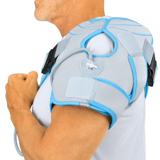 [BRSWGEA6AQBAY2QU] Arctic Flex Shoulder Ice Pack Brace - Cold Compression Wrap with Pump - Supports Rotator Cuff, Frozen Shoulder, Tendinitis, Dislocated Joints, Labrum Tears, Pain, Sprains - Fits Left or Right Shoulder