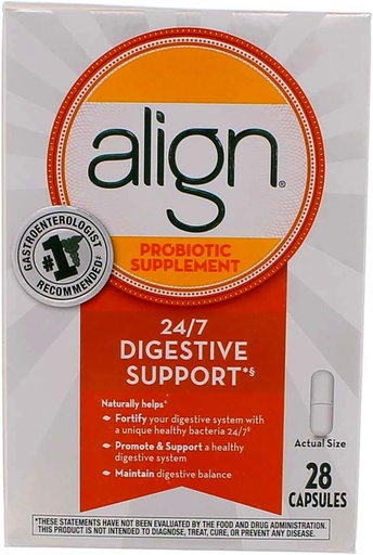 [BRSWIZQBCMDRCH3O] Align Digestive Care Probiotic Supplement 28 Capsules (Value Pack of 5)