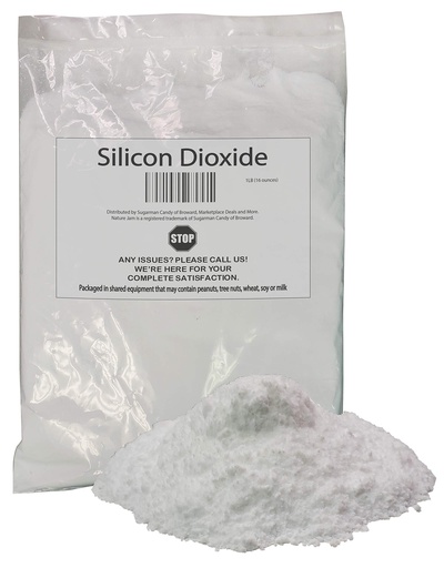 [BRSWYCD7OB7RQ3TP] Silicon Dioxide 1 Pound-Silica Powder-Anti Caking Agent
