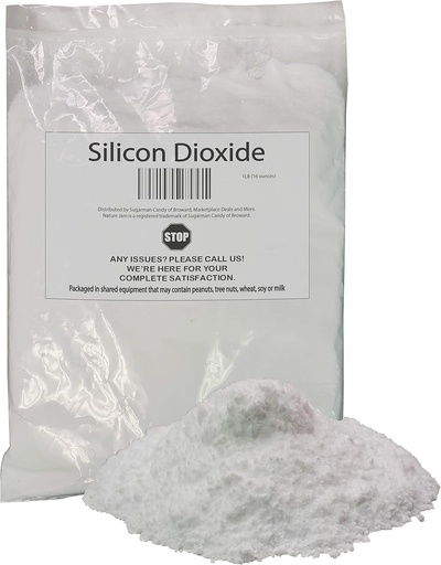 [BRSWYCD7OB7RQ3TP] Silicon Dioxide 1 Pound-Silica Powder-Anti Caking Agent