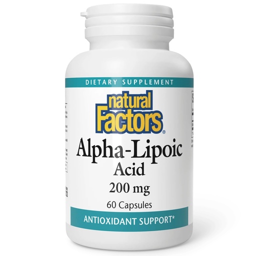 [BRSWIY33CACQ2HI3] Natural Factors Alpha-lipoic Acid 200mg Capsules, 60-Count