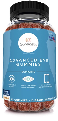 [BRSWYED6OIBRSDT4] Premium Eye Support Gummies–Lutein Gummies with Zeaxanthin Supports Overall Eye Health, Vision & Macular Health–Clinically Studied Lutein & Zeaxanthin Gummies with Lutemax 2020-60 Eye Gummies