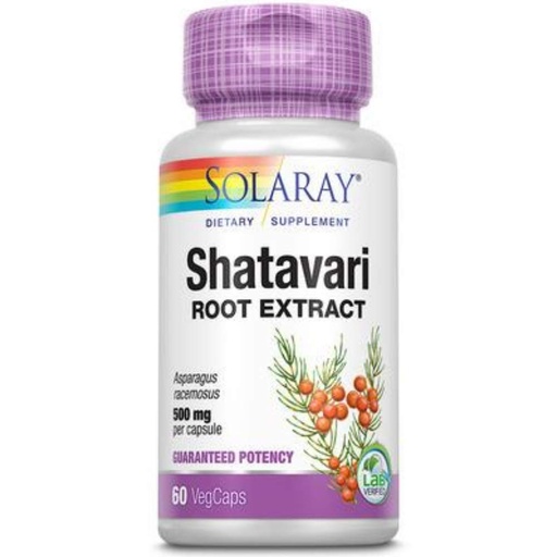[BRSWIYQAO4EBOEAV] SOLARAY Guaranteed Potency Shatavari Root Extract, Veg Cap (Btl-Plastic) 500mg | 60ct