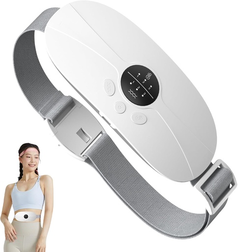 [BRSROYL7DMIWGAIY] Protable Θέρμανση Pad for Period Cramps,Cordless Εμμηνορροϊκή Θέρμανση Pad with 3 Heat Levels and 3 Vibration Massage Modes, for Period Pain, Best Gifts for Her, Women and Girl (White)