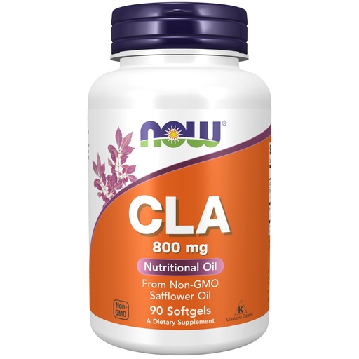 [BRSWIY32BQMB4FDY] NOW Supplements, CLA (Conjugated Linoleic Acid) 800 mg, Nutritional Oil, 90 Softgels