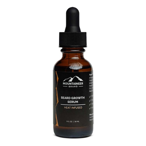 [BRSWYHD4PMFBYE32] Mountaineer Brand Beard Growth Serum 1 oz. | The Original Beard Growth Oil to Grow a Thicker and Fuller Beard | Natural Hair Growth Serum