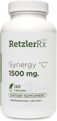 [BRSRMYI2BEHAO2A2] RetzlerRx® Synergy C 1500 mg by Dr. RetzlerRx™ - Advanced High-Potency Vitamin C Formula - Immune Support, Antioxidant Protection & Skin Health*