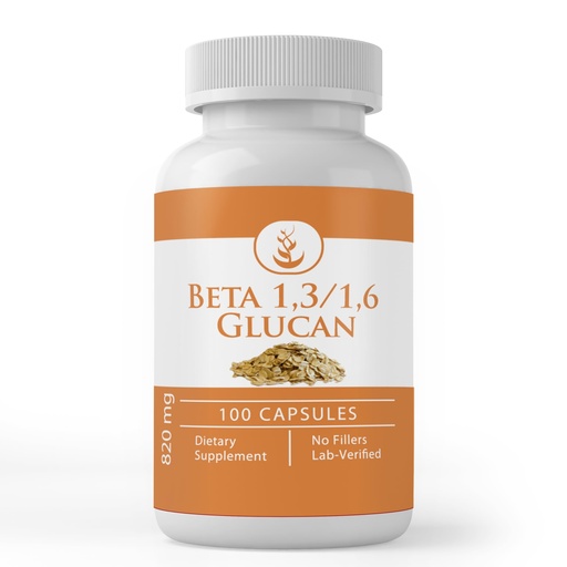 [BRSWYZQBO57QA2TV] Pure Original Ingredients Beta Glucan 1,3/1,6, (100 Capsules) Always Pure, No Additives Or Fillers, Lab Verified