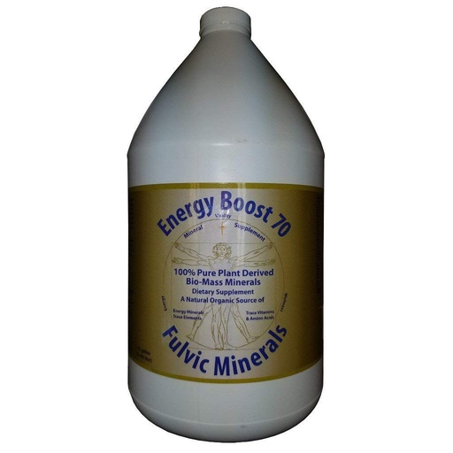 [BRSWGZA5BYPQ23D6] Energy Boost 70 Fulvic Minerals Trace Elements Vitamins and Amino Acids Morningstar Minerals (1 Gallon)