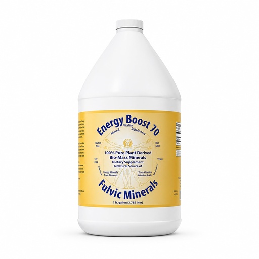 [BRSWGZA5BYPQ23D6] Fulvic Minerals Trace Elements Vitamins and Amino Acids Morningstar Minerals (1 Gallon)