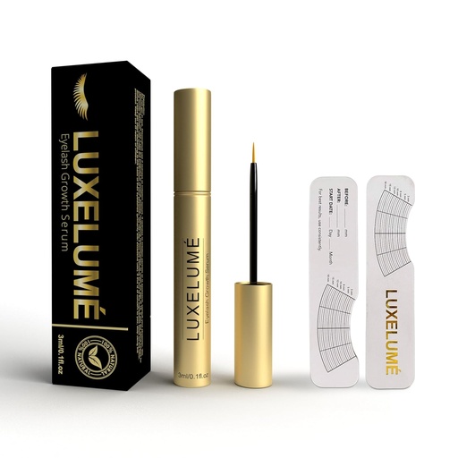 [BRSROCD7BYMRE2DK] Eyelash Growth Serum for Thicker and Longer Looking Lashes, Advanced Eyelash Enhancing Serum for Natural Lashes & Brows with Eyelash Ruler, Vegan & Cruelty-Free