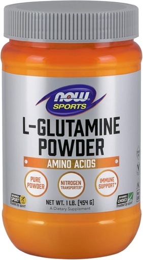 [BRSWIGYTCFYBKFTA] Ahora Comida L-Glutamina Pure Powder, 1 libra