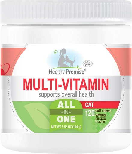 [BRSWYZYEPN4G23TP] Fire Paws sunne løfter katt multivitamin myke Chews 120 greve