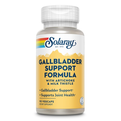 [BRSWIYQAO4FQ4ELG] SOLARAY Gallbladder Support Formula | Healthy Gallbladder & Liver Support | 30 Servings | 90 VegCaps