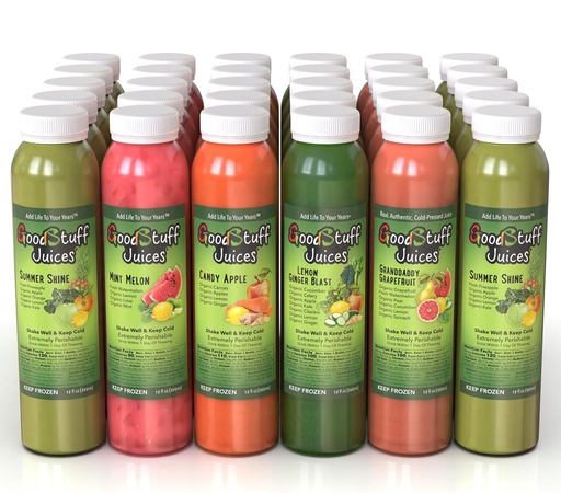 [BRSWGGAQAQCWM2T3] 5 dagers sommer slim juice renser av gode ting juices - kalde-presset - Premium smak - 30 juices - 12oz