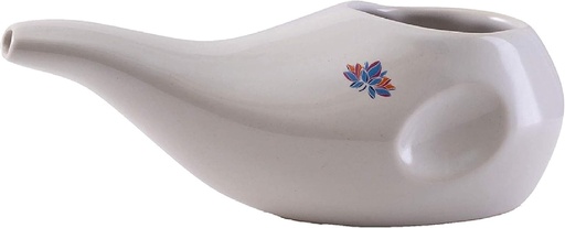 [BRSWICY5AYMRUGDY] En İyi Film Seramik Neti Pot - Ergonomi Tasarımı ve El- Made, Dove White