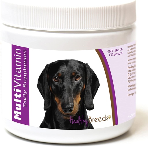 [BRSWKFIFCIMAG2DA] Zdrave pasme Dachshund Multi-vitamin Soft Chews 60 Število