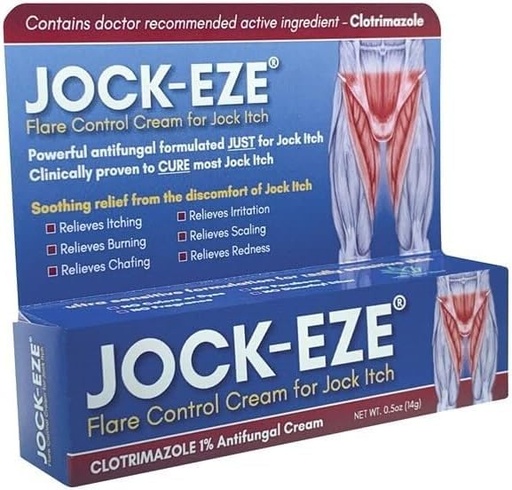 [BRSRAFD5BF6ROEQY] JOCKEZE Flare Control Cream (0.5oz) Just for Jock Itch