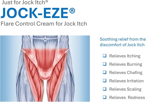 [BRSRAFD5BF6ROEQY] JOCKEZE Flare Control Cream (0.5oz) Sólo para Jock Itch
