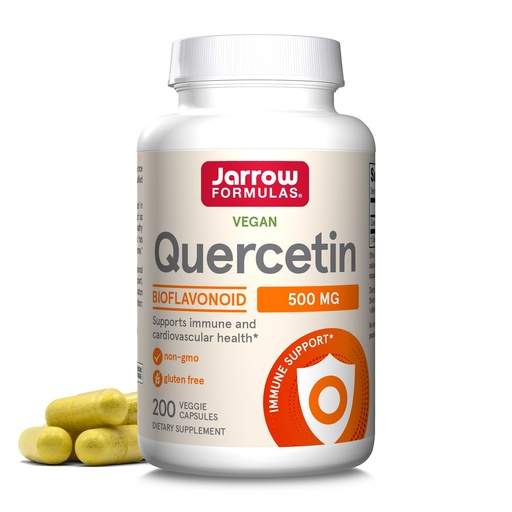 [BRSWIY32BQOBQFTO] Jarrow Formulas Quercetin 500mg Capsules - 200 Veggie Caps - Supports Antioxidant Status, Cardiovascular Health & Immune Health - 200 Servings