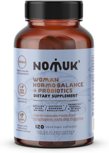 [BRSRAFTROJ7QO2T2] hormo Balance + probiotics for Women, Dietary Supplement with Shatavari rooot, Maca Schisandra & Ginseng Extract, probiotics for Digestive, Immune Health 120 Capsules