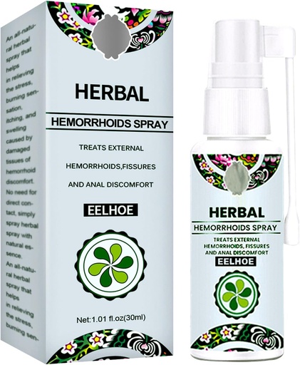 [BRSROFAOBABAYGYY] Hemorroideen tratamendua - Hemocare Herbal Hemorrhoids Spray eta Analese Numb Cream (1 PCS)