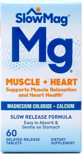 [BRSWIZYOBMHAM3TO] Slow-Mag Magnesium Chloride Plus Calcium tabletter 60