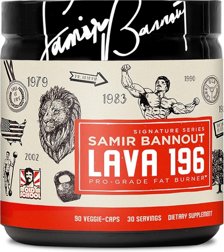 [BRSW2GQQBAAR6FD2] Lava 196 – Advanced 3-Stage Fat Burner for Men & Women – Thermogenic Metabolism Booster – Hormone & Muscle Support – Exclusive OSL x Mr Olympia Samir Bannout Collaboration – 30 Servings