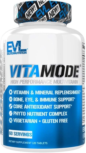 [BRSWKFQZOIFQECDA] EVL Advanced Daily Multivitamin - Men 's Multivitamin with Estivity Minetic Phytonutrient Complex and VitaMode Active Sens Vitamin for Energy with Lycopene for Muscle Bone and Ammune Dupport