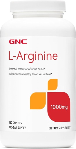 [BRSWYBAOA4JQMFA2] GNC L Arginine 1000mg Доплащане, Подкрепете Здрави Кръвен съд Tone, 180 Сервиз