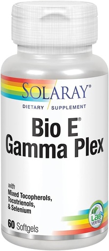 [BRSWIYT3OMAQ4CTE] SOLARAY Bio E Gamma Plex | Vitamin E with Natural Tocopherol Blend for Healthy Antioxidant Support | 60 Softgels, 30 Serv