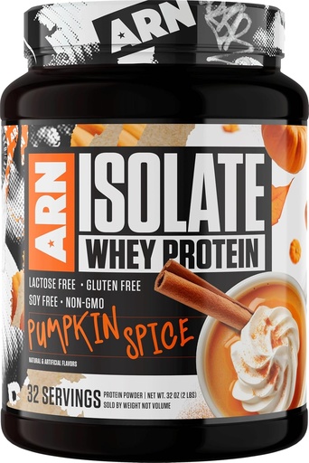 [BRSRAHAFCUPQ4C3B] Arms Race Nutrition | ARN | Isolate Whey Protein (32 Servings, Pumpkin Spice)