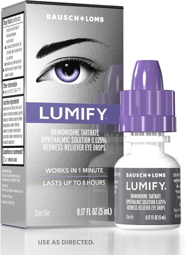 [BRSWY2QLO57QEHYY] Qırmızı gözlər üçün LUMIFY Eye Drops, Qızıl Gözlər üçün Redness Reliever