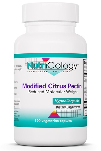 [BRSWIY35AIPA2FL6] Nutricology Modified Citrus Pectin - 1.5 g Modified Citrus Pectin - Supports Gastrointestinal Cleansing - Vegetarian Capsules - Hypoallergenic Formula - 40 Servings - 120 Capsules