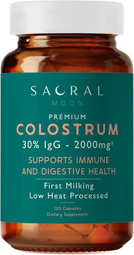 [BRSROHACDMMA22Y3] Colostrum, 30% IgG - First Milking - Low Heat Processed - 2000mg - Non GMO - Immune, Gut, Digestive, GI Tract Support - Skin, Hair, beauty - Bovine Colostrum May Assist with Clarity & wellbeing