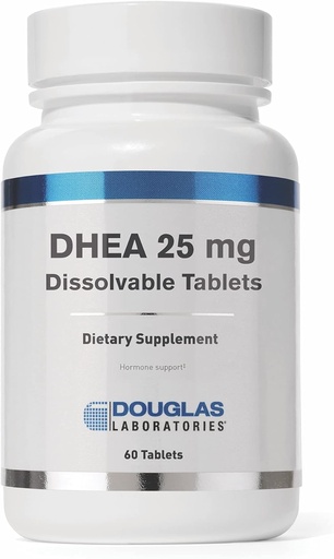[BRSWIYLROMPROH34] Douglas Laboratories DHEA 25 mg Dissolvable Tablets | Supports Immune Health, Brain, Bones, Metabolism and Lean Body Mass* | 60 Tablets
