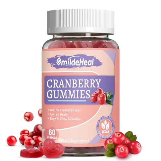 [BRSRAZIKAEMGYAIV] Cranberry Gummies 1000mg, Cranberry Supplements for Women, with D-Mannose 250mg, Womens Probiotic Gummies, Urinary Tract Health, Cranberry Flavor, NO GMOs, 60 Count