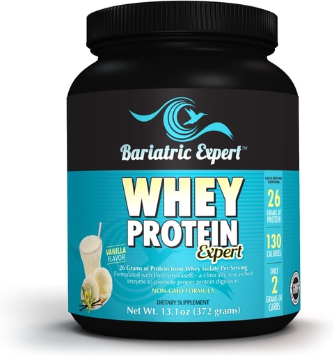 [BRSROZ3QAADQKHT3] Bariatric Expert Vanilla Whey 26 Isolate Advance Protein Powder/Plus Prohydrolase® for Protein Digestion