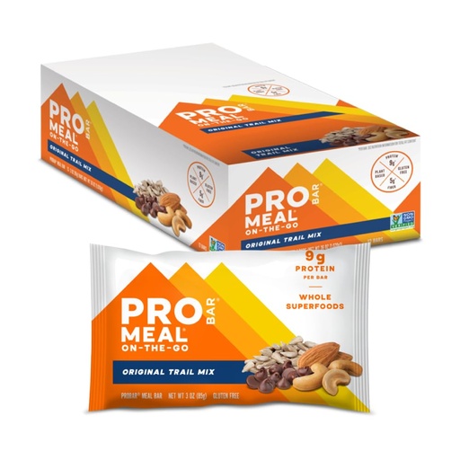 [BRSWIYQACUBBS336] PROBAR - MEAL Bar, Original Trail Mix, Non-GMO, Gluten-Free, Healthy, Plant-Based, Whole-Food Ingredients, Natural Energy (12 Count)