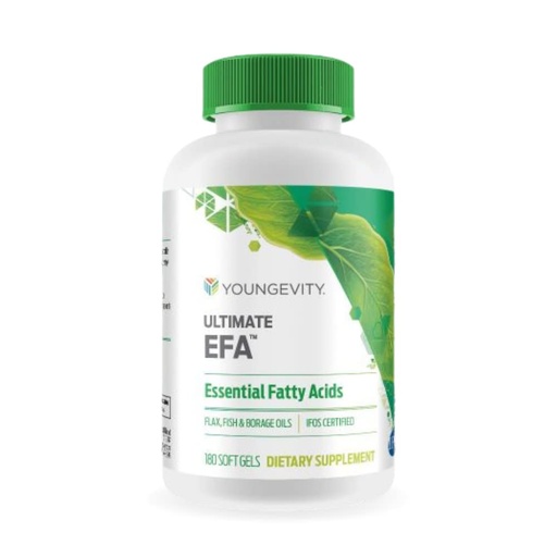 [BRSWIZAYAICRKFDG] Youngevity Ultimate EFA Omega 3 6 9 Fish, Flax & Borage Oil, 180 Softgels | Omega 3, 6 and 9 fatty acids, borage, flax and fish oils, essential fatty acid blend, daily wellness support, 180 softgels