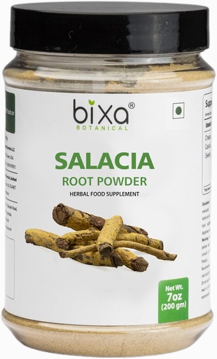 [BRSWGEL7BBYRODIU] bixa BOTANICAL Salacia Root Powder | Salacia Reticulata | 200 Grams / 7 OZ |Ayurvedic Herbal Supplement | Gluten Free, Non-GMO, Steam Treated, Vegan, 100% Pure.