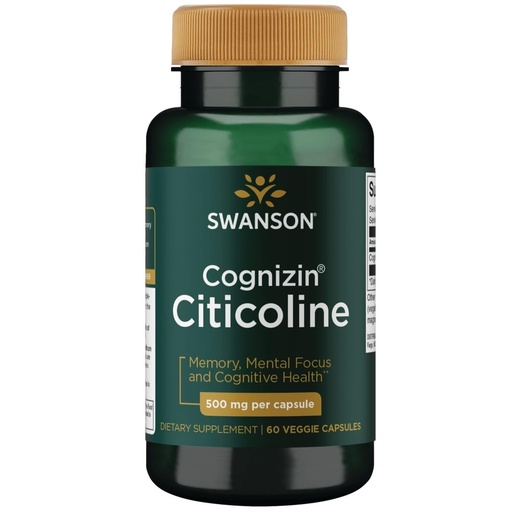 [BRSWIY36BR5AKEDK] Swanson Ultra Cognizin Citicoline 1,000 Milligrams 60 Veg Capsules