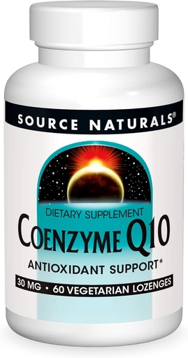 [BRSWIYQMCJ4QK3DC] Source Natural Coenzyme Q10 Antioxidant Support 30 mg For Heart, Brain, Immunity, & Liver Support - 60 Lozenges